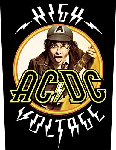 XLG AC/DC Magas Feszültség Vissza Patch Angus Young Rock Zenekar Kabátot Varrni Applied