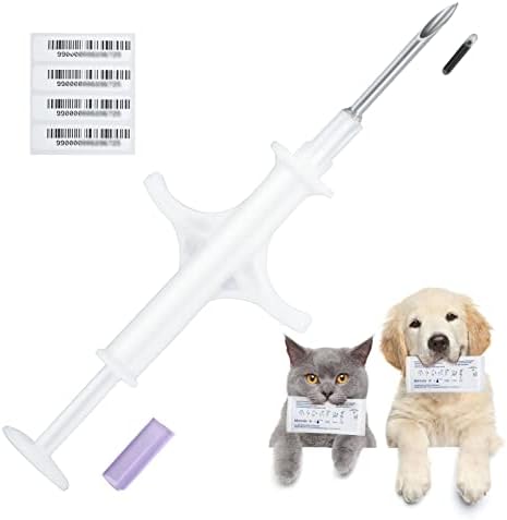 Manruta 8 Csomag Kisállat ID Mikrochip Implantátum Készlet Kutyák, Macskák, Kis Kölykök Unquie 15 Jegyű