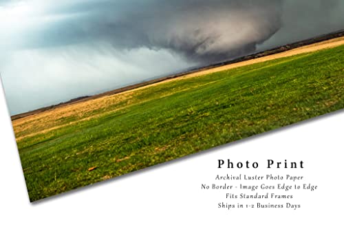 Vihar Fotózás Print (keret nélkül) Kép Nagy Tornádó Nyílt Területeken a Tavaszi Nap, a Kansas-i Vihar