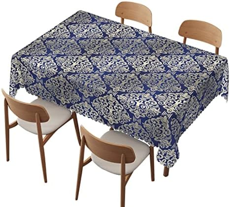 Royal Kék mintás terítő 52x70 es, Téglalap Asztal Ruhák, 4 Ft Táblázatok - Vízálló Folt Ránc Ellenálló