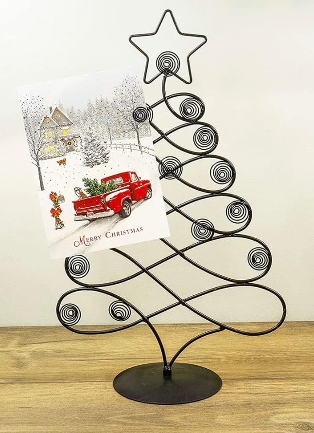 Skorpió Értékesítési Deluxe Asztali Karácsonyi Kártya Fénykép Jogosultja Fa Kijelző Fekete Ül a Pult Asztal,