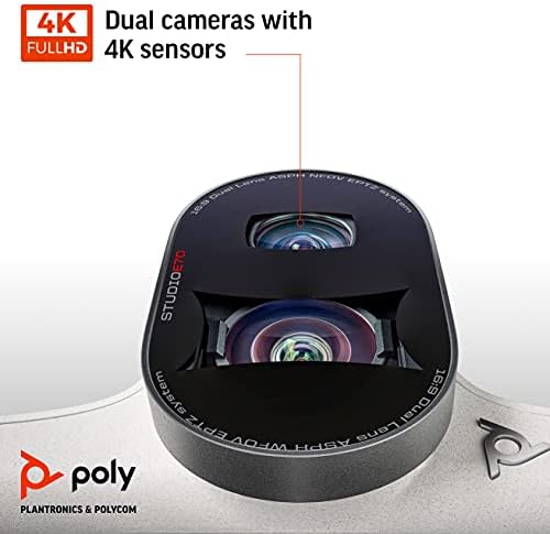 Poli - Stúdió E70 Intelligens Kamera a Nagy konferenciaterem (Plantronics + Polycom) - Kettős 4K Lencsék,