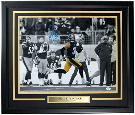 Minkah Fitzpatrick Pittsburgh Steelers Aláírt/Auto 16x20 Fotó, Keretezett SZÖVETSÉG 164995 - Dedikált