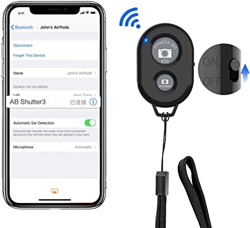 Bluetooth Kamera Távoli Okostelefonok,2 Csomag,Nem App,Vezeték nélküli Telefon Kamera Távvezérlő Kompatibilis