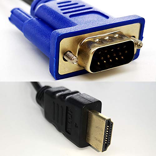 EMOVERY HDMI-VGA Kábel, NEM IC Chip; HDMI-VGA Adapter; adatátviteli Kábel (férfi Férfi) az Csatlakoztassa