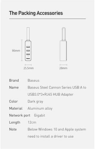 TWDYC USB 3.0 HUB USB-EGY RJ45 LAN Adapter Multi USB 3 USB 3.0 Hub Átalakító Dokkoló USB Elosztó