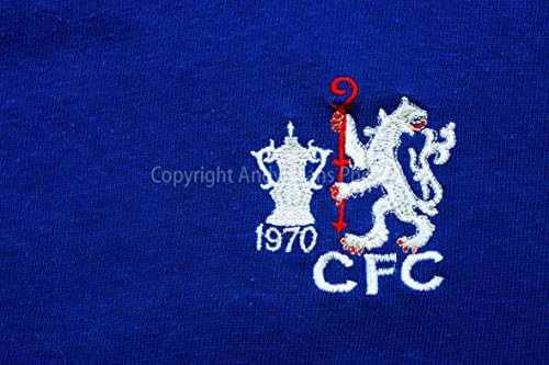 Chelsea FC Fénykép egy 18x12 Fényképészeti Nyomtatás A Chelsea FC 1970-ES FA-Kupa Shirt Jelvény Logó Club