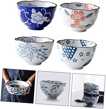 HANABASS Kerámia Tál Kína Étkészlet Meghatározott Japán Ramen Tál Vintage Étkészlet Meghatározott Porcelán
