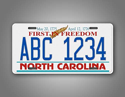 SignsAndTagsOnline Egyéni Észak-Karolina Első a Szabadság Rendszám Bármilyen Szöveges Személyre szabott