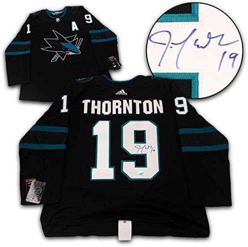 Joe Thornton San Jose Sharks Aláírt Alternatív Adidas Jersey - Dedikált NHL-Mezek