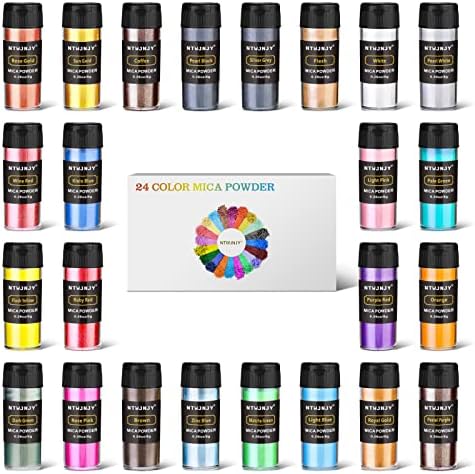 Mica Por, 30 Gyanta Szín Pigment, Természetes Kozmetikai Minőségű Shimmer Mica Por Epoxi Gyanta/Fürdő