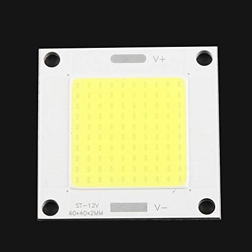 Yosooo COB LED Panel, 12-14V 50W LED Chip Integrált világítás Izzó Árvíz Lámpa DIY Projektor Floodlight(Fehér)
