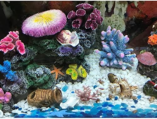 TJLSS Gyönyörű Akvárium Korall Növény Dísz Gyanta Mesterséges Kő Dekor akvárium Korallzátony Dekoráció