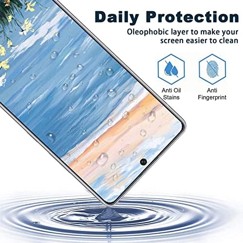[3+3 Csomag]Galaxy A71 5G képernyővédő fólia+Kamera Lencséjét Védő, 9H Keménységű Edzett Üveg, Anti Karcolás,