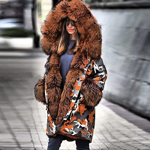 OVERMAL Női Téli Hosszú Ujjú Kapucnis Pulóver, Alkalmi Kabát, Kényelmes Kabát
