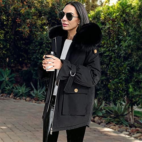 FOVIGUO Borsó Kabátok Női, Hosszú Ujjú Klasszikus Téli Kabátok Női Hosszú Homewear Hajtóka Flanel Kényelmes