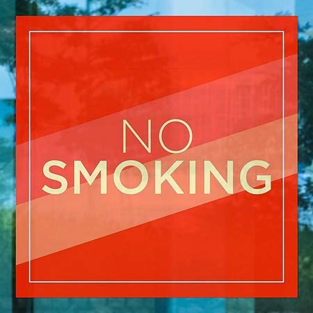 CGSignLab | Nem Dohányzó -Modern Átlós Ablak Ragaszkodnak | 5x5
