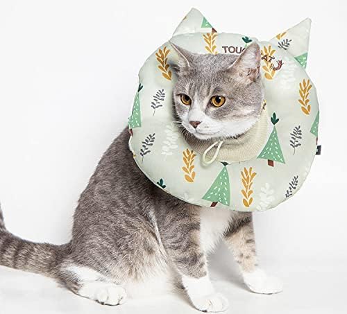 Touchcat ® 'Ringlet' Nyalás, karmol, Állítható Párna Macska Nyakát Protector