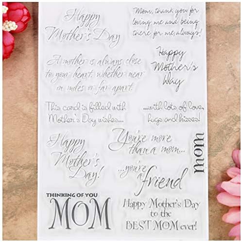 KWELLAM Szavakat, Boldog anyák napját Dolgot Anya Tiszta Bélyeget Kártya Készítés Dekoráció, valamint