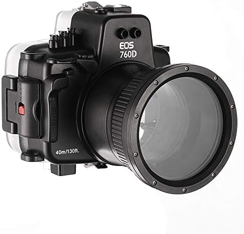 PRO 40 Vízálló, Víz alatti Ház Fényképezőgép tok Canon EOS 760D Fényképezőgép 18-135mm Objektívvel