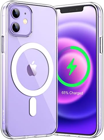 JETech Mágneses tok iPhone 12 Mini 5.4-Es Kompatibilis a MagSafe Vezeték nélküli Töltés, Ütésálló Telefon