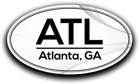 Több Ász ATL Atlanta, Georgia Repülőtéri Kód Matrica Haza Utazási Autó, Teherautó, Furgon Lökhárító Ablak