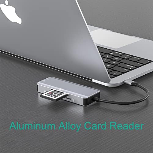 USB-C XQD Kártya Olvasó, C Típusú XQD/SD/TF/MS/M2 Kártya Olvasó Alumínium Memória kártyaolvasó Adapter