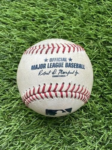 Julio Rodriguez Seattle Mariners Játék Használt Baseball 112. nyomja meg a 2022 AL ROY MLB - MLB Baseball