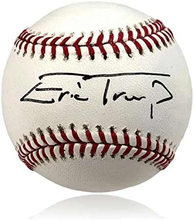 Eric Trump Kézzel Aláírt OMLB Baseball SZÖVETSÉG COA Autogramot Elnök Fia, Donald - Dedikált Baseball