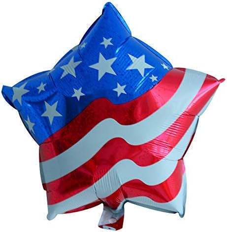 Huture 5DB USA Zászló Csillag Hazafias Alumínium Fólia Lufi Lufit Készlet 2 Csillagok, Léggömbök 3 USA