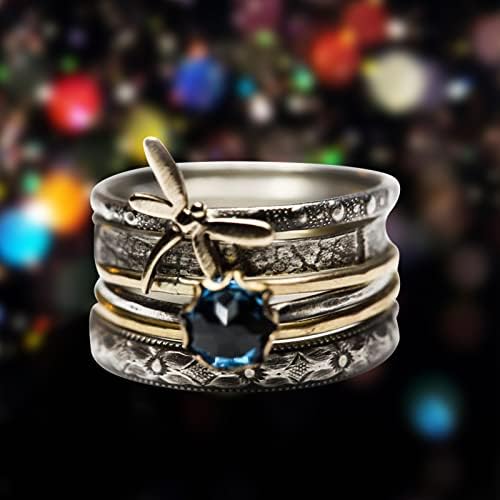 2023 Régi Hölgyek, Eljegyzés, Házassági Évforduló Gyűrű, Ékszerek, Ajándékok, Vékony Gyűrű (Arany, 11)