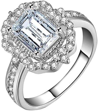 Kecses Gyémánt Gyűrű Divat Női Cirkónium-oxid Bling Gyémánt Eljegyzési Gyűrűt a Férfiak, mind a Nők Ajándékok