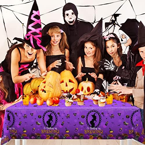 Halloween Dekoráció, Terítő - 3 DB Baba készül Baba Zuhany Dekorációk, Eldobható Műanyag Asztal Takaró