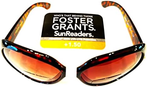Foster Grant Seraphina Női Barna Teknős Bifokális Sunreader Napszemüveg, Olvasószemüveg +1.50