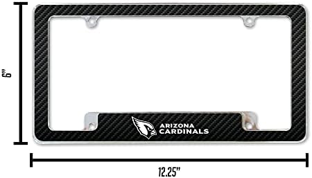 Rico AFC3601BCF Cardinals - Az - Szénszálas Design - szerte a Chrome Frame-Multicolor 12 x 6