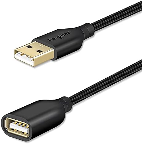 Fasgear USB 2.0 Hosszabbító Kábel 6ft, 2Pack egy Férfi-egy Nő USB Hosszabbító a hálózati adapter segítségével