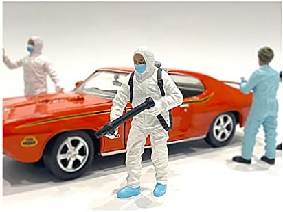 Amerikai Dioráma 76367 Hazmat Crew Figura, én 1-24 Skála Modellek Autó