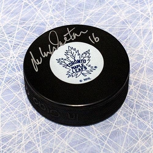 Mike Ingatag Walton Toronto Maple Leafs Dedikált Jégkorong - Dedikált NHL Korong
