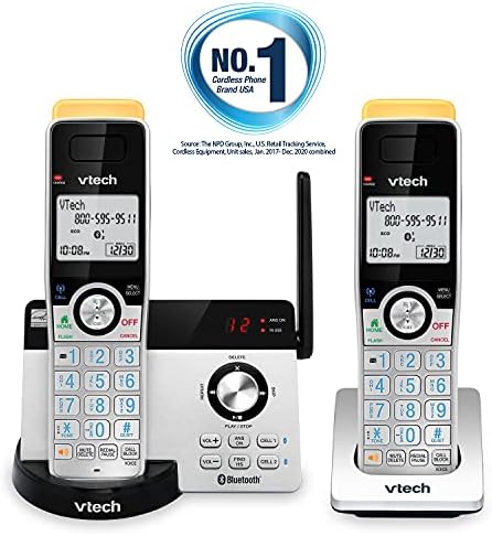 VTECH IS8121-2 Szuper Hosszú távú akár 2300 Méter DECT 6.0 Bluetooth-2 Készülék Vezeték nélküli Telefon