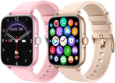 WZWNEER [2 Órák] Smart Óra(Válasz/Hívást), 1.7 Smartwatch Fitness Tracker Android, illetve iOS Telefonok