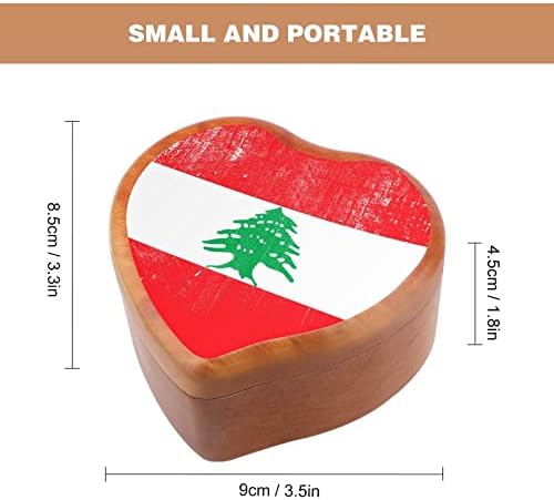 Évjárat Libanon Zászló Szív Music Box Fa Zenei Dobozok Legjobb Ajándék Évfordulóra Karácsony Születésnap