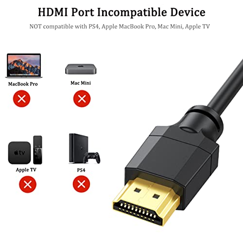 UVOOI HDMI-VGA Kábel 6 Méter, HDMI-VGA Adapter Monitor Video Kábel Kompatibilis Számítógép, Laptop, Projektor,