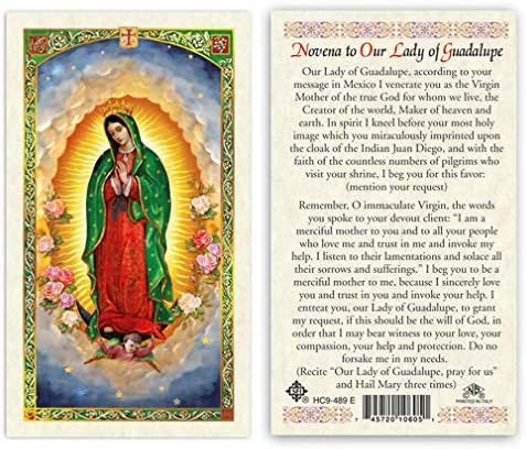 Novena, hogy Our Lady of Guadalupe Laminált Ima Kártyák - Csomag 25-