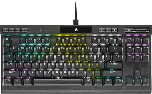Corsair K70 RGB TKL BAJNOK SOROZAT Tenkeyless Mechanikus Gaming-Billentyűzet (CHERRY MX Piros Keyswitches: