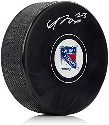 Adam Fox New York Rangers Dedikált Jégkorong - Dedikált NHL Korong