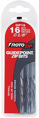 A Roto Zip GP16 1/8 Hüvelykes Útmutató Pont Gipszkarton Vágó Zip Kicsit, 16-Pack