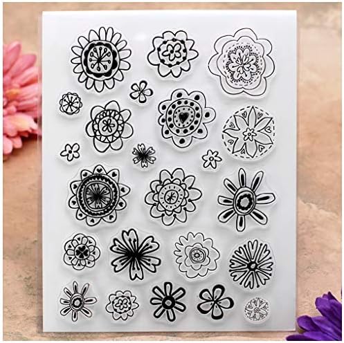 Kwan Kézműves Virág Tiszta Bélyeget Kártya Készítés Dekoráció, valamint DIY Scrapbooking