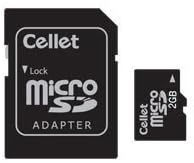 Cellet MicroSD 2GB Memória Kártya Philips/Magnavox M600 Telefon SD Adapter.