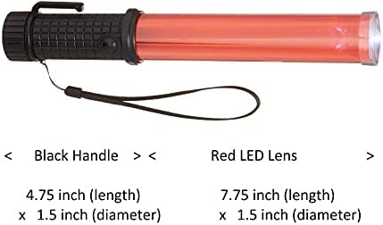 Diskpro, a 12,5 hüvelykes Forgalom LED Baton Fény, 10 Piros LED Plusz 1 Fehér LED tipp, Kezelni a Mágneses