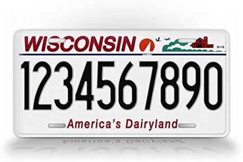 SignsAndTagsOnline Személyre szabott Wisconsin Rendszám Bármilyen Szöveges Egyéni WI-Amerika Dairyland